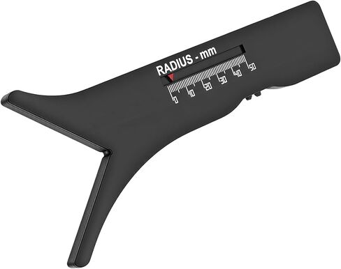 Radius Caliber Measurement Sliding Template Multifunctional Portable Radius Measurement Tool for Home Improvement and Professional Use with Portable ABS Plastic Design in Kuwait