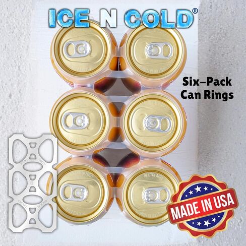 4300 COUNT ROLL 6PK RINGS Universal FIT - يناسب جميع علب صودا البيرة 12 أوقية - شحن سريع في نفس اليوم in Kuwait