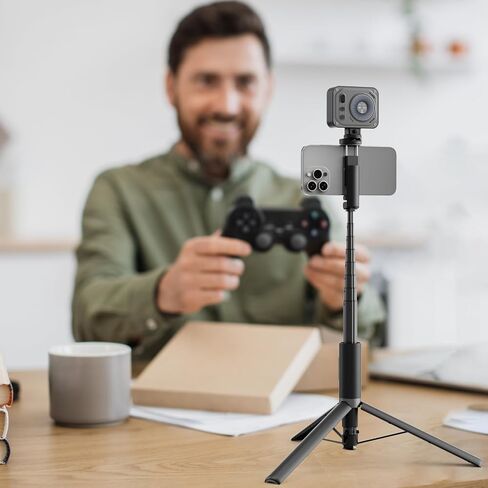 SmallRig ST30 واحد من TOUPLE SELPTIE SELFIE TRACK TRUPOD ، 57.9 "حامل ثلاثي القوائم التلقائي مع حوامل الأحذية الباردة والبرودة ، لأجهزة iPhone ، من أجل Android ، تسجيل الفيديو ، السفر ، مدونة ، أسود 5291 in Kuwait