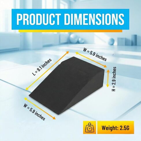 Slant Board for Heel Elevated Squat Weightlifting Calf Stretcher Slant Board for Mobility Balance and Strength Performance Pack of 2 in Kuwait