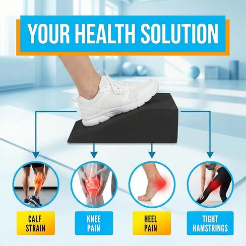 Slant Board for Heel Elevated Squat Weightlifting Calf Stretcher Slant Board for Mobility Balance and Strength Performance Pack of 2 in Kuwait