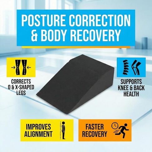 Slant Board for Heel Elevated Squat Weightlifting Calf Stretcher Slant Board for Mobility Balance and Strength Performance Pack of 2 in Kuwait