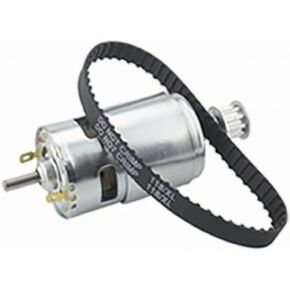 Timing Belt Kit Rubber Timing Belt Pulley Rounded Cogs Synchronous Wheel, 795 Motor + 5MM Pulley + 118XL Belt in Kuwait