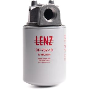 مجموعة مرشح LENZ الصناعية الدوارة CP-750-10P - ترشيح 10 ميكرون - ضغط أقصى 100 رطل لكل بوصة مربعة، معدل تدفق 20 جالونًا في الدقيقة، منفذ NPTF 3/4 بوصة، إعداد تجاوز 15 رطل لكل بوصة مربعة، متوافق مع السوائل المعتمدة على البترول in Kuwait