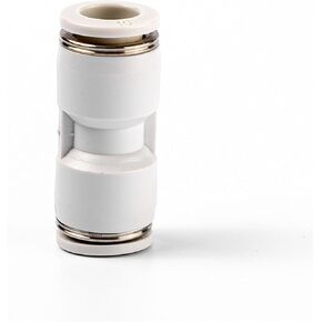 Pneumatic Quick Connector Straight-through Plastic PU-4/6/8/10/12 6812mm Trachea 1Pcs(Finewhitepu-12) in Kuwait