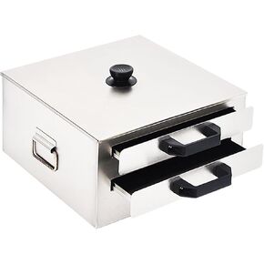 GYPSYFY Commercial 304 Stainless Steel Rice Noodle Roll Steamer, 2 Tier Drawer Changfen Maker with Tray Scraper, Banh Cuon Steamer for Gas Stove Induction Cooktop in Kuwait