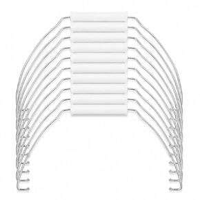 MAGICLULU 10pcs Plastic Bucket Handle Strap, Comfortable Grip Replacement for Portable Pails, Metal Wire Bail Grip Attachment for Home Cleaning, Gardening Utility Barrel, Mop Pail Tool, White in Kuwait