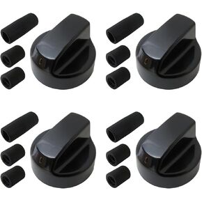 New Universal Control Knobs Replacement Fits Most Oven/Stove/Range Models, Pack of 4 (Black) in Kuwait