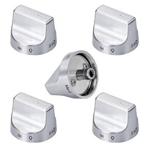 5 قطع W11620567 W11510456 مقابض التحكم في النطاق متوافقة مع مواقد الغاز الدوامة WFG525S0JS5 WFG550S0LZ4 WFG525S0JZ5 استبدال PD00091088، 4981570، PS16745048، EAP16745048 مقبض الفرن in Kuwait