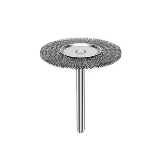3.0mm Shank Wire Brush Brass Wire 10/20pc Polishing Tool Metal Rust Removal Stainless/Nylon/Brass Steel for Rotary Tool(20pcs,T Shape) in Kuwait