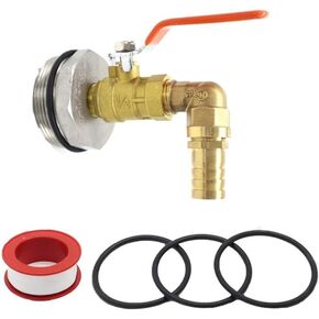 Outlet Tap for 200L Oil Drum and Compatible Containers, 20mm/25mm/32mm Outlet Diameter, Leak-Proof Design with Gaskets and Tape(20mm) in Kuwait