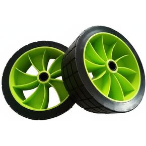 2 Pieces Kayak Trailer Wheels Sand Solid PU Wheels Heavy Duty Solid Tires in Kuwait
