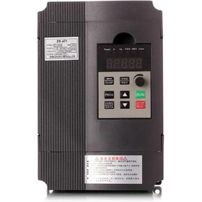 محول VFD 1.5KW/2.2KW/4KW محول تردد صغير ZW-AT1 3P 220 فولت أو مخرج ثلاثي 380 فولت مع Wyt3 صغير (1.5 كيلو وات 220 فولت (أسود)) in Kuwait