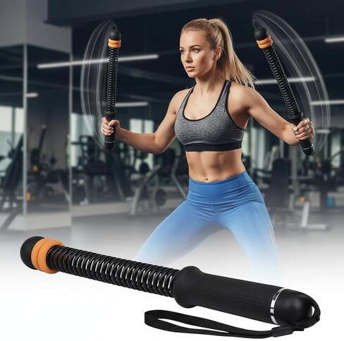 Weighted Battle Ropes, 2 Pack Portable Cordless Ropeless Battle Ropes for HIIT & Cardio, Full Body Workout Tool with Non Slip Handles, Travel Friendly Home Gym Equipment in Saudi Arabia