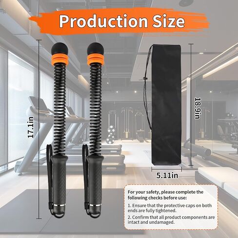 Ropeless Battle Rope, Portable Adjustable Strength Training for Home Gym | Quiet Apartment Friendly, Upgraded Cordless Heavy-Duty Weighted, Full Body HIIT Workout with Storage Bag for Men and Women in Kuwait