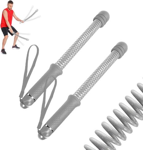 Weighted Battle Ropes, 2 Pack Portable Cordless Ropeless Battle Ropes for HIIT & Cardio, Full Body Workout Tool with Non Slip Handles, Travel Friendly Home Gym Equipment in Kuwait