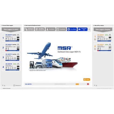 MSR175 Transportation Data Logger - Records Shock and Temperature in Kuwait
