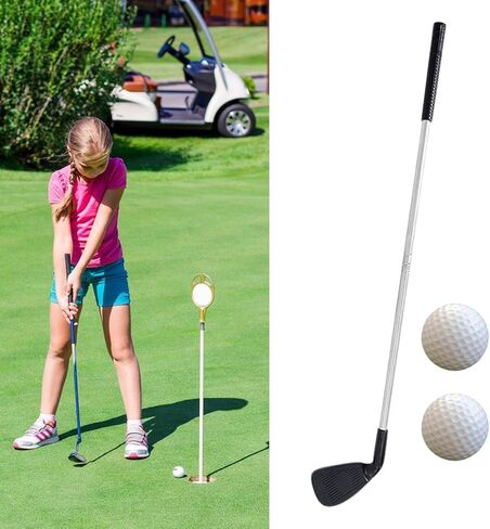 Golf Chipper Club, Telescopic Golf Wedge, Right Handed Non-Slip Handle Metal Shaft with 2 Golf Balls, for Adults, Kids, Beginners in Kuwait