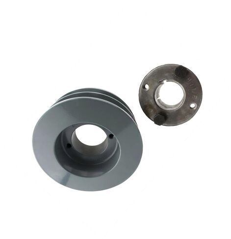 2BK47H/H1-1/8 Compressor 4.5" Dual Groove Pulley - for Masterdrive Air Compressor Power Transmission Part - Cast Iron Belt B Section 5L Pulley w/ 1-1/8" Sheave Bushing - Gray Cast Iron Solid Steel in Saudi Arabia