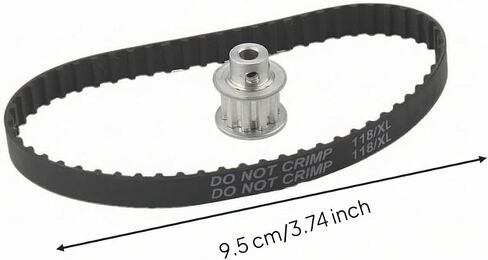Timing Belt Kit Rubber Timing Belt Pulley Rounded Cogs Synchronous Wheel, 5MM Pulley + 118XL Belt in Kuwait