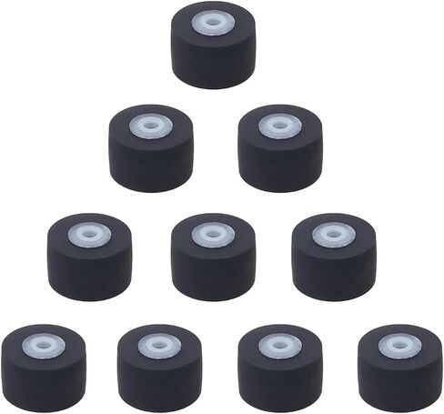 10-Pack Cassette Deck Pinch Roller 10mm Tape Recorder Pressure Belt Pulley Wheel Rubber Playback Component Repair Part in Saudi Arabia