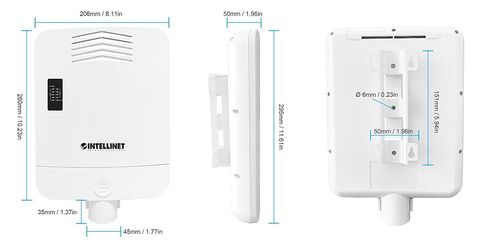 Intellinet Outdoor Weatherproof 5 Port Gigabit Switch with Poe Passthrough – 85W Poe Power Budget, 30W per Port, IP65 Dust & Water Proof, Poe+ Extender Function – 3 Yr Mfg Warranty – 509220 in Saudi Arabia
