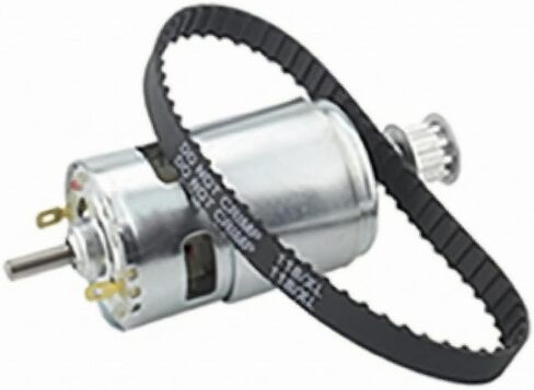 Timing Belt Kit Rubber Timing Belt Pulley Rounded Cogs Synchronous Wheel, 795 Motor + 5MM Pulley + 118XL Belt in Kuwait