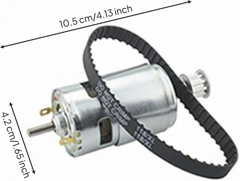 Timing Belt Kit Rubber Timing Belt Pulley Rounded Cogs Synchronous Wheel, 795 Motor + 5MM Pulley + 118XL Belt in Kuwait