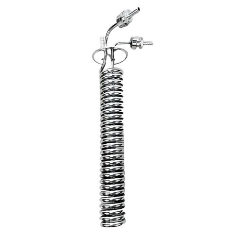 3" OD91mm Tri-clamp Dephlegmator Cooling Coil with 1/2" Male/Female Thread for Homebrewing Distillation H-295mm,Reflux,Condenser(B Female Thread) in Kuwait