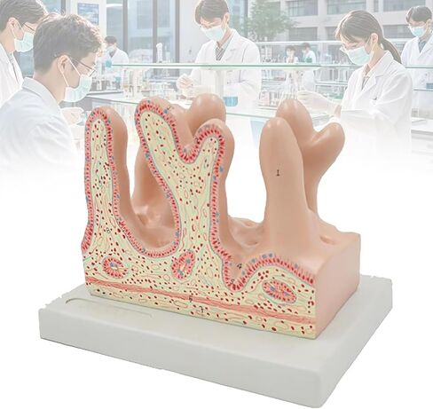 Human Small Intestine Villus Model, 3D Human Large Intestine Villus Enlarged Model, Accurate Structure and Sturdy PVC Material, for Biology Classroom Learning, Lab Demonstration in Kuwait