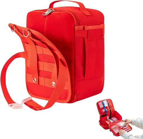 Oxford Cloth Medical Organizer Bag for Travel, Medical Bag Empty, Smart Modular Organization for Home, Travel, Camping, Car, Hiking & Outdoor Emergencies, Emergency Medical Kits in Kuwait