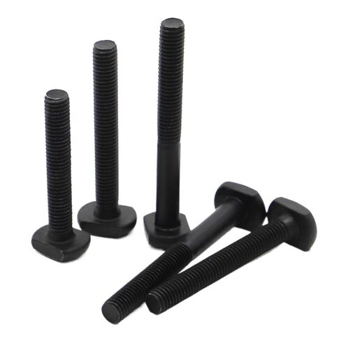 مطرقة من الفولاذ المقاوم للصدأ رئيس T بولت فتحة البراغي M6 M12 الكربون الأسود 2 قطعة (M12 * 80 مللي متر) in Kuwait