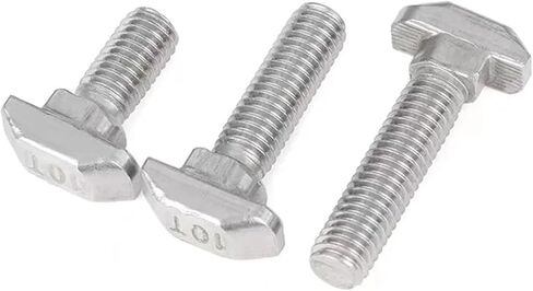 الفولاذ المقاوم للصدأ المطرقة رئيس T الترباس المكسرات حزمة من 10 304 M5 M6 M8 12-30mm لمحات الألومنيوم (20s-M5x16) in Kuwait