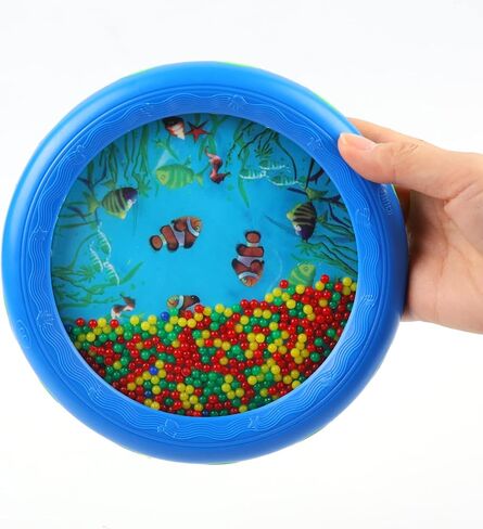 Musfunny Ocean Wave Bead Drum صوت البحر اللطيف وصانع المطر عصا المطر مطرز قطرات المطر صوت المطر شاكر الموسيقية وخشخشة آلة حسية in Kuwait