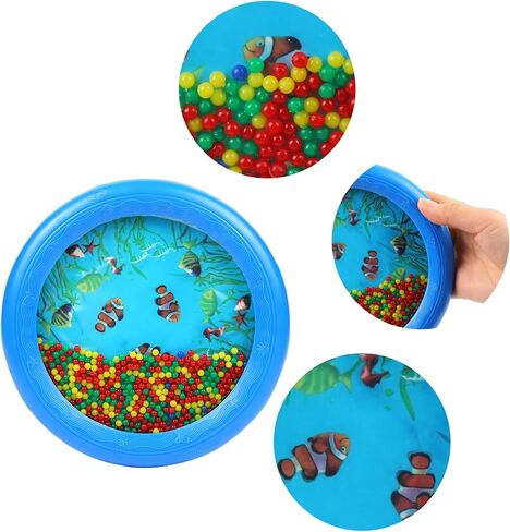 Musfunny Ocean Wave Bead Drum صوت البحر اللطيف وصانع المطر عصا المطر مطرز قطرات المطر صوت المطر شاكر الموسيقية وخشخشة آلة حسية in Kuwait