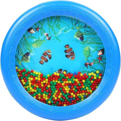 Musfunny Ocean Wave Bead Drum صوت البحر اللطيف وصانع المطر عصا المطر مطرز قطرات المطر صوت المطر شاكر الموسيقية وخشخشة آلة حسية in Kuwait