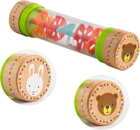 Musfunny Ocean Wave Bead Drum صوت البحر اللطيف وصانع المطر عصا المطر مطرز قطرات المطر صوت المطر شاكر الموسيقية وخشخشة آلة حسية in Kuwait