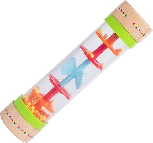 Rainmaker Rain Stick Sensory Development Musical Instrument for Kids, Plastic Synthetic Resin Material, for Home Kindergarten Playground (Colorful Rain Sound Cylinder) in Kuwait
