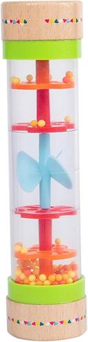 Rainmaker Rain Stick Sensory Development Musical Instrument for Kids, Plastic Synthetic Resin Material, for Home Kindergarten Playground (Colorful Rain Sound Cylinder) in Kuwait