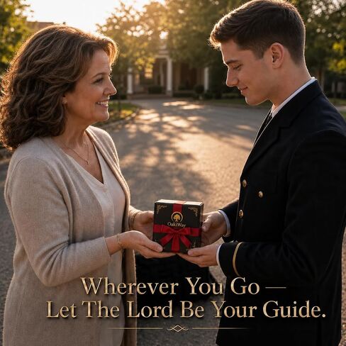 Lord's Path Compass - Baptism, Communion, Confirmation, Christian Gifts for Teenage Boys | Religious Gifts for Men, Graduation Inspirational Present - Greeting Card Included in Saudi Arabia