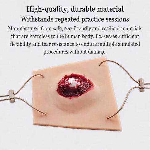 Limb Open Model Fracture Training Model, Reusable Wearable Trauma Mannequin Module, Replicating Wound Morphology, for Fracture Wound Bandaging Suture Training and First Aid Practice in Kuwait