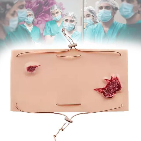 Wearable Wound Packing Trainer, Bleed Control Simulation Model, Laceration Wound Packing Simulator, Reusable Silicone Design, for Medical Students, Medical Training in Kuwait
