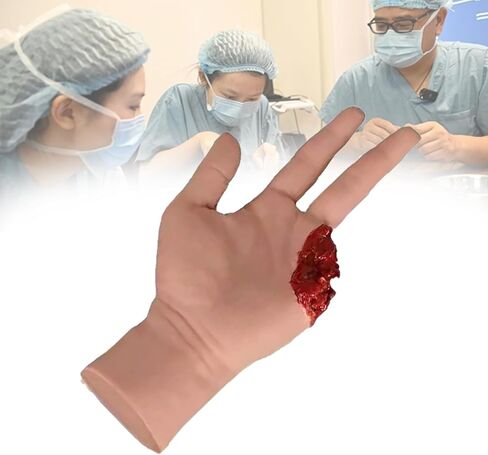 Hand Wound Packing Trainer Model, Finger Amputation Wound Hemostasis Practice Model, Reusable, Simulate Real-World Scenarios, for Teaching and Training in Kuwait