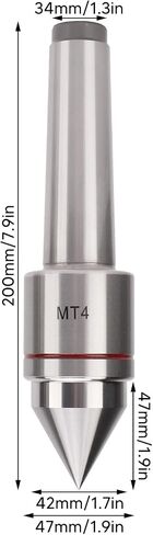 مركز MT4 المباشر، 4MT 60 درجة Morse Taper Live Tailstock Center محمل كروي ثلاثي مركز دوار لمخرطة CNC عالية السرعة ودقيقة in Kuwait