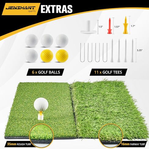 10x7ft Golf Practice Net with Chipping Target, Foldable Mat, 8 Tees & 6 Balls – All-in-One Golf Hitting Net for Backyard, Indoor Outdoor Use, Includes Carry Bag for Easy Storage in Kuwait