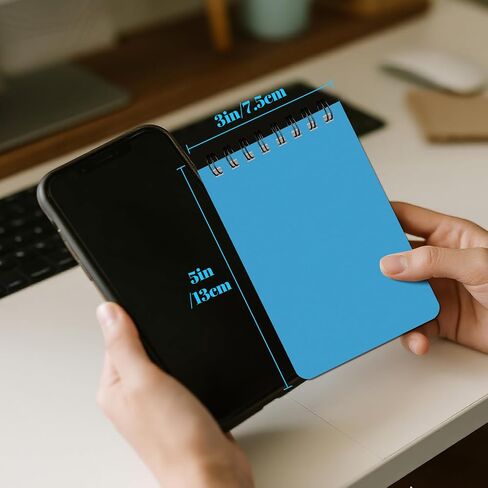 24 Packs Small Pocket Spiral Notebooks Bulk 3 x 5 Inch, Memo Pads 6 Colored 60Sheets/120Pages (80GSM), Small Note pads with Lined Pages for Listing, Planning, Note Taking in Saudi Arabia