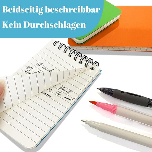 24 Packs Small Pocket Spiral Notebooks Bulk 3 x 5 Inch, Memo Pads 6 Colored 60Sheets/120Pages (80GSM), Small Note pads with Lined Pages for Listing, Planning, Note Taking in Saudi Arabia