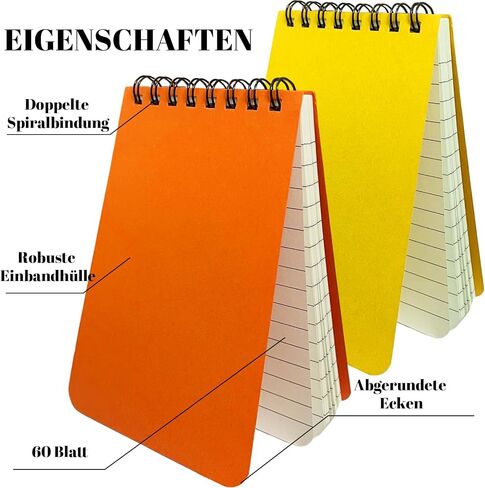 24 Packs Small Pocket Spiral Notebooks Bulk 3 x 5 Inch, Memo Pads 6 Colored 60Sheets/120Pages (80GSM), Small Note pads with Lined Pages for Listing, Planning, Note Taking in Saudi Arabia