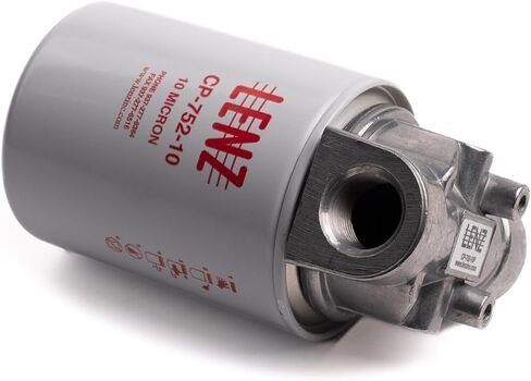 مجموعة مرشح LENZ الصناعية الدوارة CP-750-10P - ترشيح 10 ميكرون - ضغط أقصى 100 رطل لكل بوصة مربعة، معدل تدفق 20 جالونًا في الدقيقة، منفذ NPTF 3/4 بوصة، إعداد تجاوز 15 رطل لكل بوصة مربعة، متوافق مع السوائل المعتمدة على البترول in Kuwait
