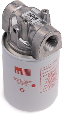 مجموعة مرشح LENZ الصناعية الدوارة CP-750-10P - ترشيح 10 ميكرون - ضغط أقصى 100 رطل لكل بوصة مربعة، معدل تدفق 20 جالونًا في الدقيقة، منفذ NPTF 3/4 بوصة، إعداد تجاوز 15 رطل لكل بوصة مربعة، متوافق مع السوائل المعتمدة على البترول in Kuwait